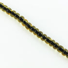 6/0 Jet Lined Light Topaz Seed Bead (40 Gm, 1/2 Kilo) #CSB291-General Bead