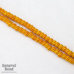 6/0 Stripe Red on Yellow Seed Bead (20 Gm, 1/2 Kilo) #CSB308-General Bead