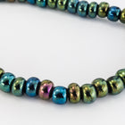 6/0 Metallic Green Iris Seed Bead (20 Gm, 1/2 Kilo) #CSB311-General Bead