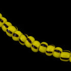 8/0 Yellow/Dark Brown Stripe Czech Seed Bead (1/2 Kilo) #BL513