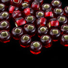 6/0 Silver Lined Dark Ruby Czech Seed Bead (20 Gm, 1/2 Kilo) #CSB323-General Bead