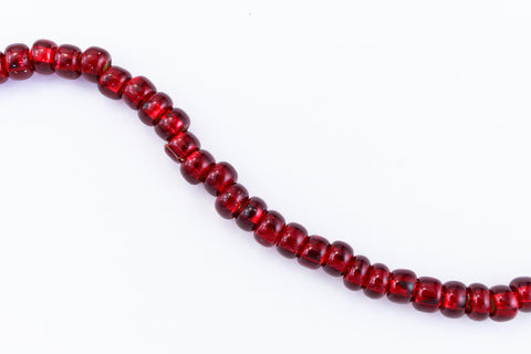 6/0 Silver Lined Dark Ruby Czech Seed Bead (20 Gm, 1/2 Kilo) #CSB323-General Bead