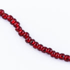 8/0 Silver Lined Dark Ruby Czech Seed Bead (1/2 Kilo) #BL080