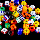 6/0 Circus Stripes Czech Seed Bead (20 Gm, 1/2 Kilo) #CSB326-General Bead