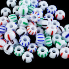 6/0 Candy Stripers Czech Seed Bead (20 Gm, 1/2 Kilo) #CSB332-General Bead