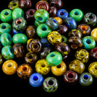 11/0 Travertine Parquet Czech Seed Bead (1/2 Kilo) #BL1372