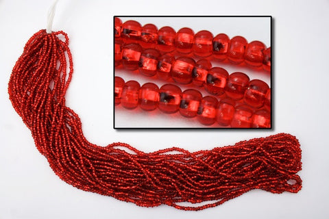10/0 Silver Lined Ruby Czech Seed Bead (10 Gm, Hank, 1/2 Kilo) #CSC006-General Bead