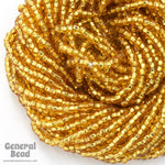10/0 Silver Lined Gold Czech Seed Bead (10 Gm, Hank, 1/2 Kilo) #CSC008-General Bead