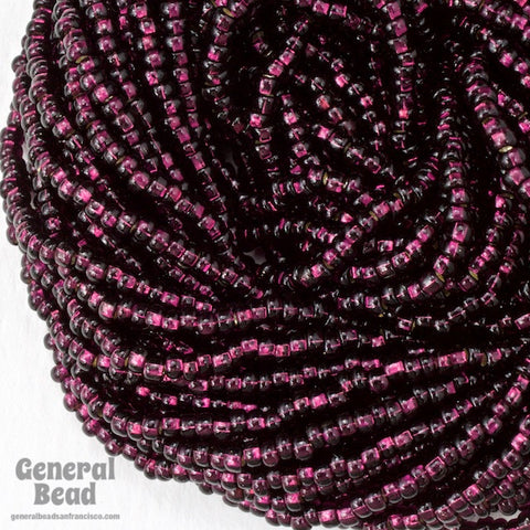 10/0 Silver Lined Dark Amethyst Czech Seed Bead (10 Gm, Hank, 1/2 Kilo) #CSC010-General Bead