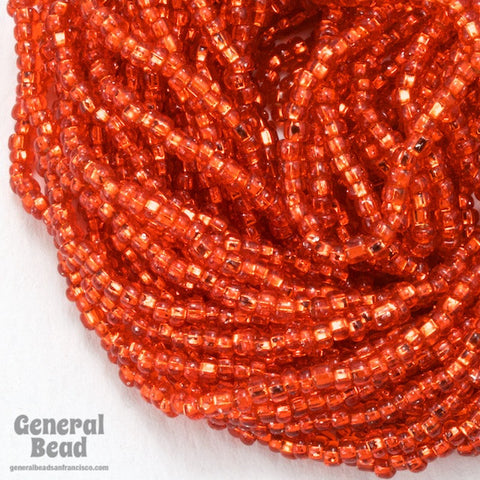 10/0 Silver Lined Orange Czech Seed Bead (10 Gm, Hank, 1/2 Kilo) #CSC014-General Bead