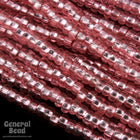 10/0 Silver Lined Old Rose Czech Seed Bead (10 Gm, Hank, 1/2 Kilo) #CSC035-General Bead