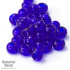 8/0 Transparent Cobalt Czech Seed Bead (40 Gm, 1/2 Kilo) #CSD004-General Bead
