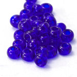 5/0 Transparent Cobalt Czech Seed Bead (40 Gm, 1/2 Kilo) #CSA027-General Bead