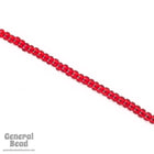 8/0 Transparent Ruby Czech Seed Bead (40 Gm, 1/2 Kilo) #CSD005-General Bead