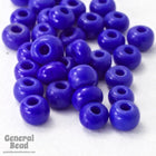 8/0 Opaque Royal Blue Czech Seed Bead (40 Gm, 1/2 Kilo) #CSD007-General Bead