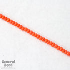 8/0 Opaque Orange Czech Seed Bead (40 Gm, 1/2 Kilo) #CSD010-General Bead