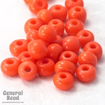 8/0 Opaque Orange Czech Seed Bead (40 Gm, 1/2 Kilo) #CSD010-General Bead