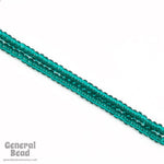 8/0 Transparent Blue Zircon Czech Seed Bead (40 Gm, 1/2 Kilo) #CSD011-General Bead