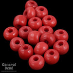 8/0 Opaque Red Czech Seed Bead (40 Gm, 1/2 Kilo) #CSD013-General Bead