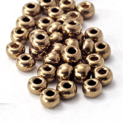 10/0 Metallic Bronze Czech Seed Bead (1/2 Kilo) #BL147