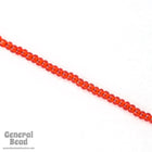 8/0 Transparent Chinese Red Czech Seed Bead (40 Gm, 1/2 Kilo) #CSD015-General Bead