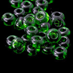 5/0 Transparent Emerald Czech Seed Bead (40 Gm, 1/2 Kilo) #CSA029-General Bead