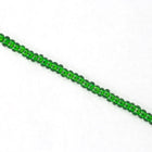 5/0 Transparent Emerald Czech Seed Bead (40 Gm, 1/2 Kilo) #CSA029-General Bead