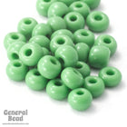 8/0 Opaque Leaf Green Czech Seed Bead SOLD OUT-General Bead