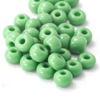 5/0 Opaque Leaf Green Czech Seed Bead (40 Gm, 1/2 Kilo) #CSA004-General Bead