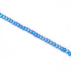 11/0 Transparent Dark Aqua AB Czech Seed Bead (1/2 Kilo) #BL458
