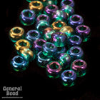 8/0 Transparent Blue Zircon AB Czech Seed Bead (40 Gm, 1/2 Kilo) #CSD030-General Bead