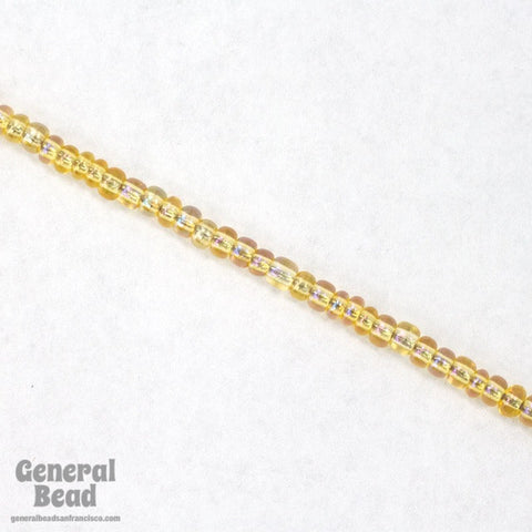 8/0 Transparent Light Topaz AB Czech Seed Bead (40 Gm, 1/2 Kilo) #CSD041-General Bead