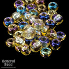 8/0 Transparent Light Topaz AB Czech Seed Bead (40 Gm, 1/2 Kilo) #CSD041-General Bead