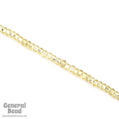 8/0 Silver Lined Tan Czech Seed Bead (40 Gm) #CSD042-General Bead