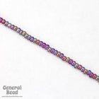 8/0 Transparent Amethyst Iris Czech Seed Bead (40 Gm, 1/2 Kilo) #CSD045-General Bead