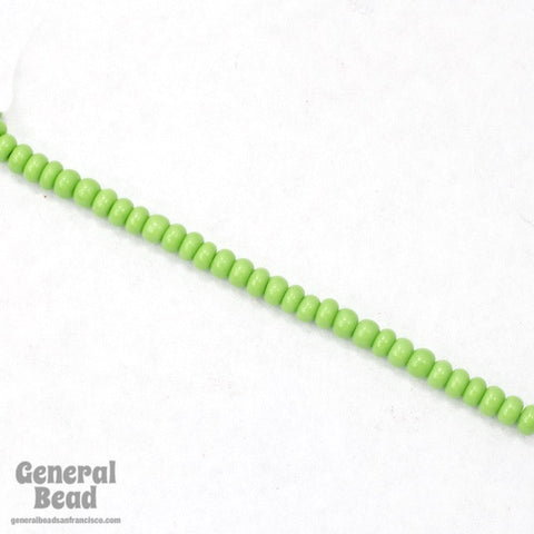 8/0 Opaque Lime Green Czech Seed Bead (40 Gm, 1/2 Kilo) #CSD055-General Bead
