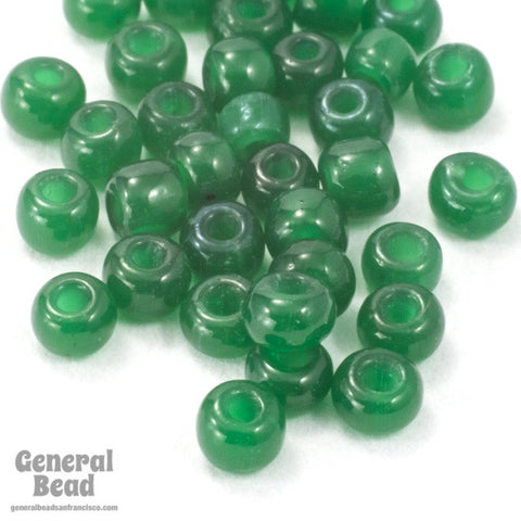 8/0 Opal Green Czech Seed Bead (20 Gm, 12 Kilo) #CSD057-General Bead