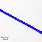 8/0 White Heart Cobalt Czech Seed Bead (20 Gm, 1/2 Kilo) #CSD067-General Bead