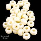 8/0 Opaque Bone Czech Seed Bead (20 Gm, 1/2 Kilo) #CSD072-General Bead