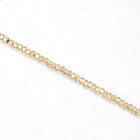 11/0 Gold Lined Crystal Czech Seed Bead (10 Gm, Hank, 1/2 Kilo) #CSG373
