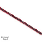 8/0 Black Lined Ruby Czech Seed Bead (20 Gm, 1/2 Kilo) #CSD088-General Bead