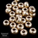 8/0 Metallic Gold Czech Seed Bead (20 Gm, 1/2 Kilo) #CSD092-General Bead