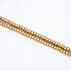 6/0 Matte Metallic Gold Czech Seed Bead (20 Gm, 1/2 Kilo) #CSB424