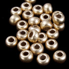 6/0 Matte Metallic Gold Czech Seed Bead (20 Gm, 1/2 Kilo) #CSB424