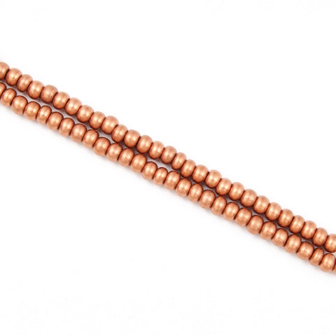 13/0 Matte Metallic Light Copper Czech Seed Bead (1/2 Kilo) #BL597