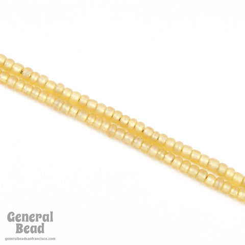 8/0 Matte Silver Lined Topaz Czech Seed Bead (20 Gm, 1/2 Kilo) #CSD095-General Bead