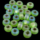 6/0 Matte Silver Lined Olivine Czech Seed Bead (1/2 Kilo) #BL1077