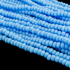 10/0 Opaque Sky Blue Czech Seed Bead (10 Gm, Hank, 1/2 Kilo) #CSF029-General Bead
