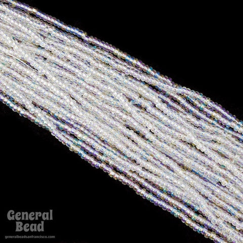 10/0 Transparent Crystal AB Czech Seed Bead (10 Gm, Hank, 1/2 Kilo) #CSF043-General Bead