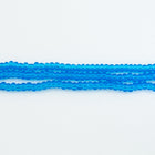 8/0 Transparent Dark Aqua Czech Seed Bead (1/2 Kilo) #BL186